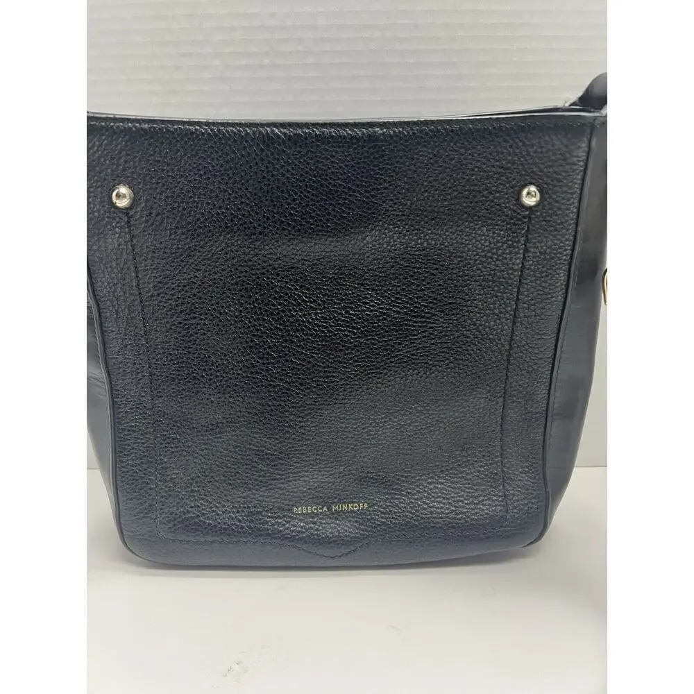 Rebecca Minkoff Women’s Jody Black Leather Feedbag Shoulder Strap